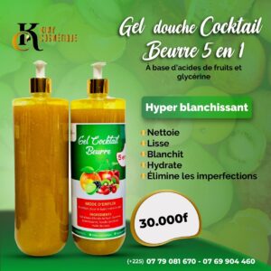 Gel douche blanchissant cocktail