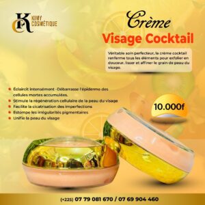 Crème visage cocktail