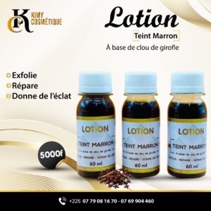 Lotion visage marron